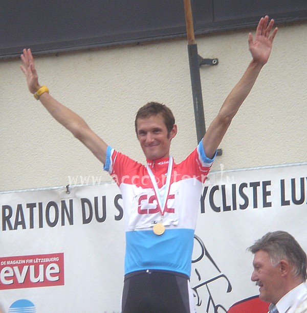 Frank Schleck Luxemburgish National Champion 2005 in the elite road-race